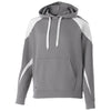 Holloway Men's Charcoal Heather/White Prospect Hoodie