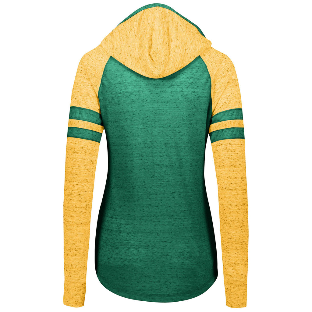 Holloway Women's Forest/Light Gold Advocate Hoodie