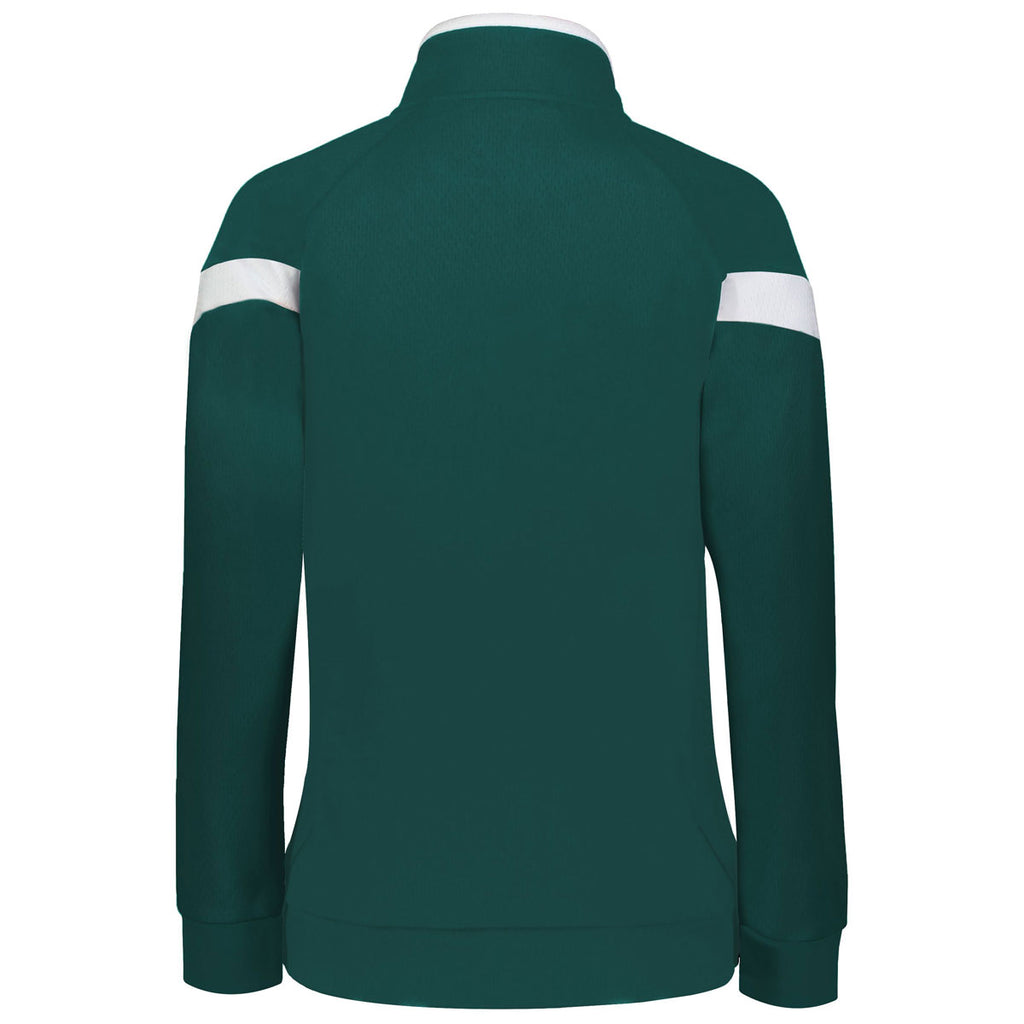 Holloway Women's Dark Green/White Limitless Jacket