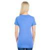 Threadfast Women's Blue Violet Pigment Dye Short-Sleeve V-Neck T-Shirt