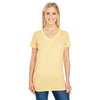 Threadfast Women's Butter Pigment Dye Short-Sleeve V-Neck T-Shirt