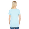 Threadfast Women's Chambray Pigment Dye Short-Sleeve V-Neck T-Shirt