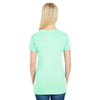 Threadfast Women's Mint Pigment Dye Short-Sleeve V-Neck T-Shirt