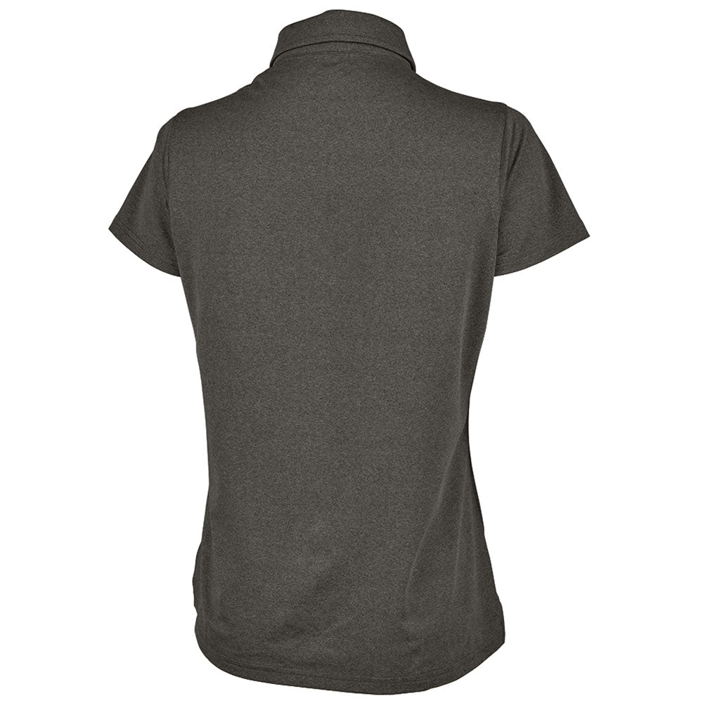 Charles River Women's Graphite Heathered Eco-Logic Stretch Polo