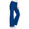 Cherokee Women's Galaxy Blue Workwear Premium Core Stretch Jr. Fit Low-Rise Drawstring Cargo Pant