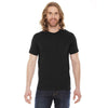 American Apparel Unisex Black Fine Jersey Pocket Short Sleeve T-Shirt