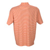 Vantage Men's Orange/White Pro Tonal Micro-Stripe Polo
