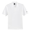 Nike Men's White Dri-FIT Short Sleeve Textured Polo