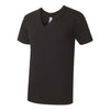 American Apparel Unisex Black Fine Jersey Short Sleeve V-Neck