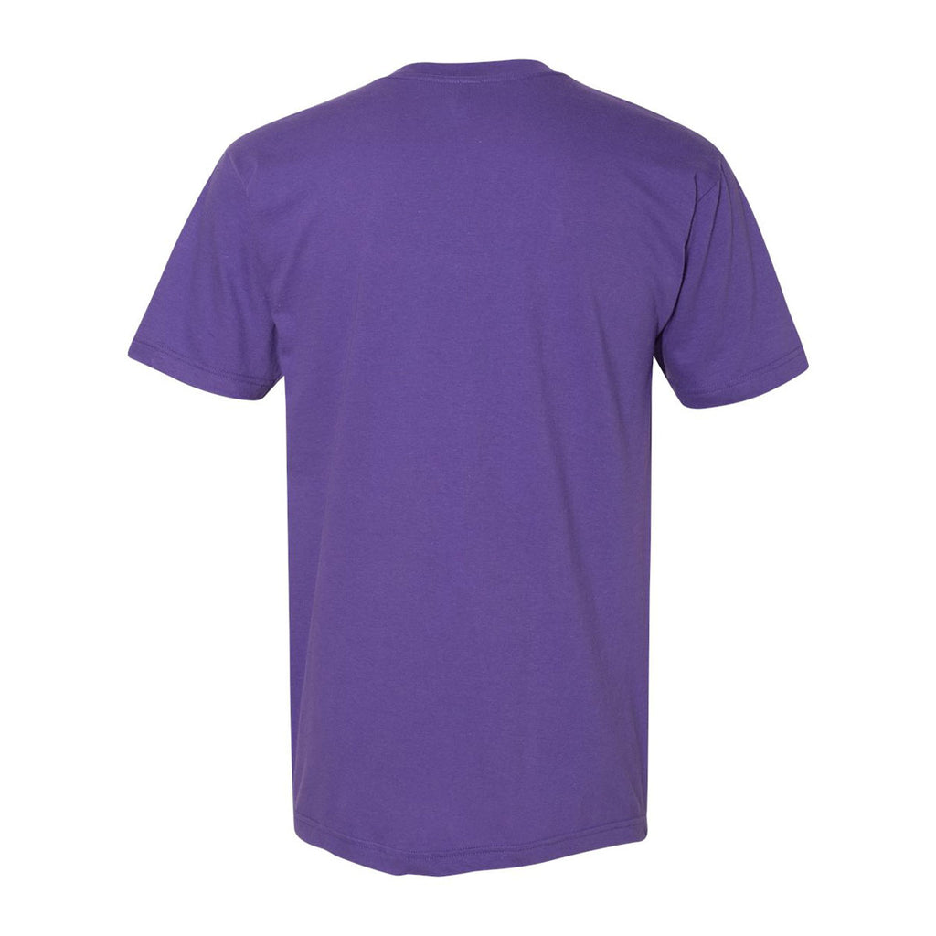 American Apparel Unisex Purple Fine Jersey Short Sleeve V-Neck