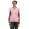 Augusta Sportswear Women's Light Pink Junior Fit Replica Football T-Shirt