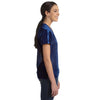 Augusta Sportswear Women's Navy Junior Fit Replica Football T-Shirt