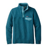 Patagonia Women's Elwha Blue Cotton Quilt Snap-T Pullover
