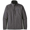 Patagonia Men's Forge Grey with Black Performance Better Sweater Quarter Zip