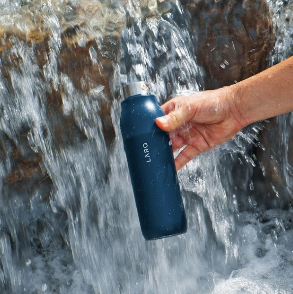 Shop Larq Monaco Blue Self-Sanitizing Water Bottle