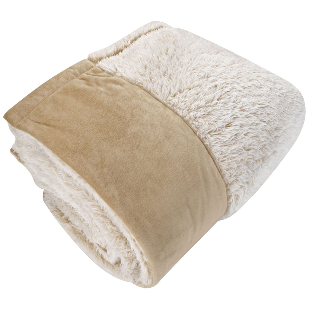 BIC Tan Super-soft Plush Blanket