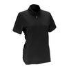 Vantage Women's Black Omega Ruched Polo
