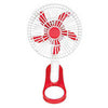 O2COOL Red Clip Fan 4