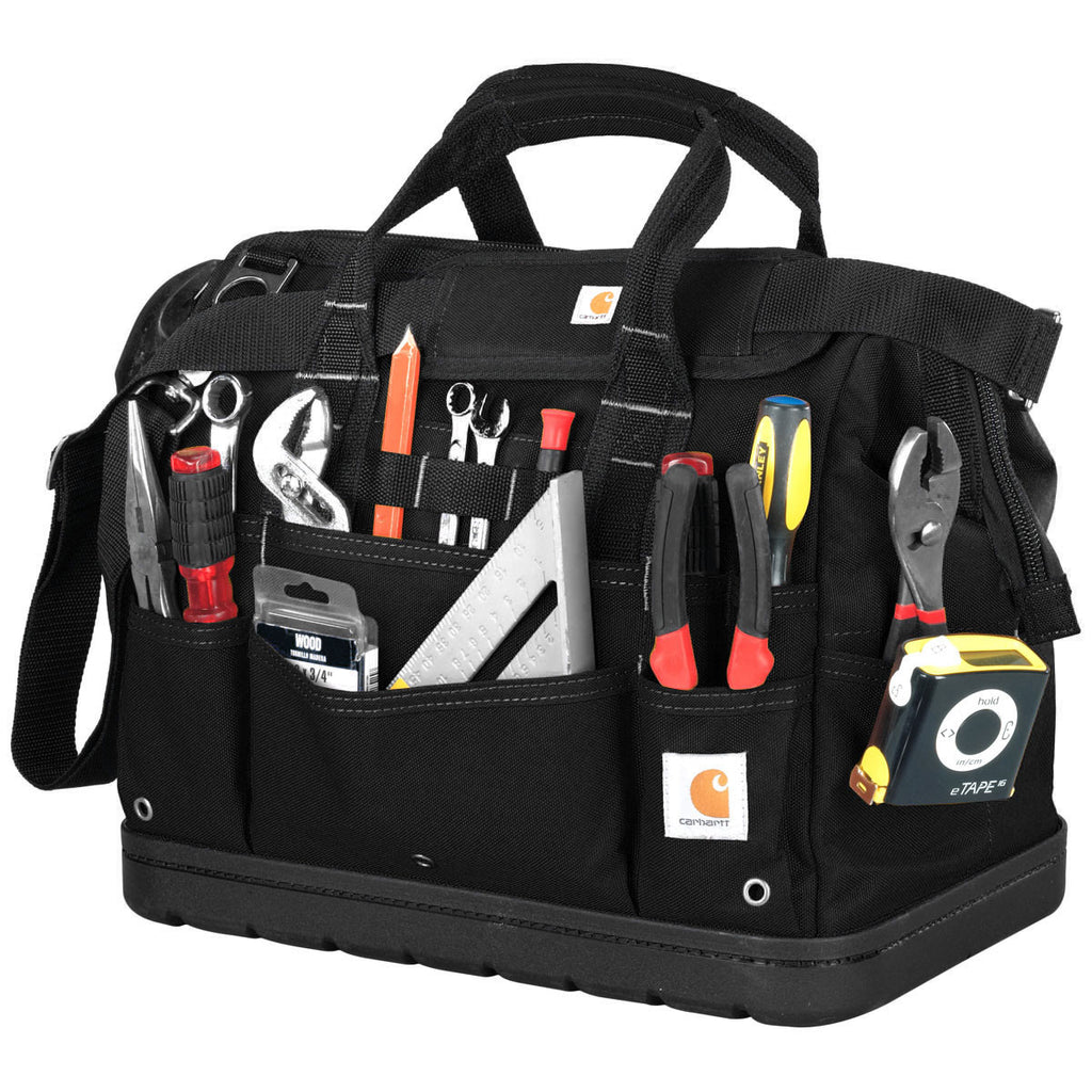 Carhartt Black Legacy 16 Inch Tool Bag With Molded Base