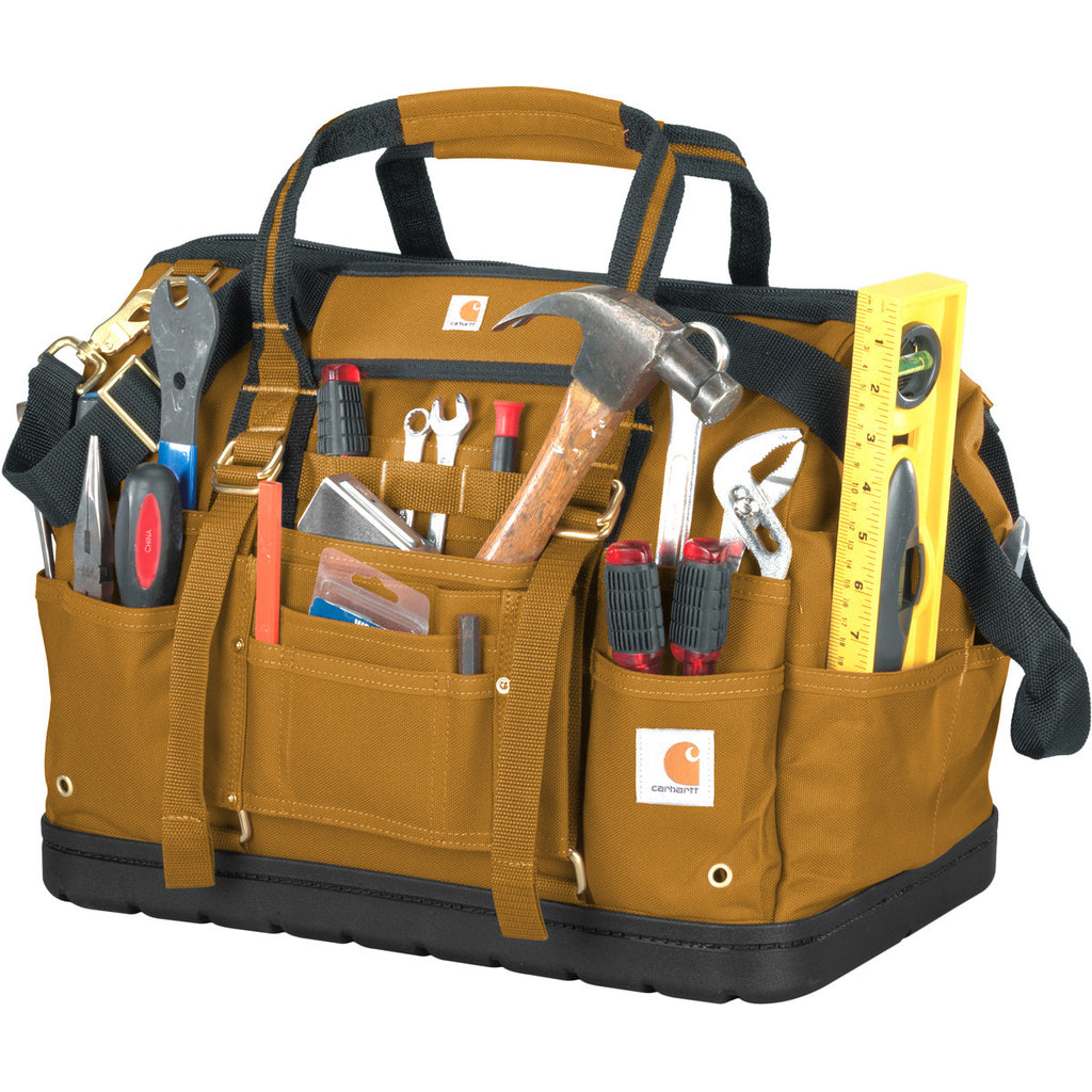 Carhartt Brown Legacy 18 Tool Bag with Molded Base - S16