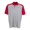 Vantage Men's Sport Red/Grey Two-Tone Polo