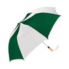 Peerless Hunter Green/White Classic Folding Umbrella