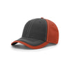 Richardson Texas Orange Sideline Charcoal Front with Contrasting Stitching Cap