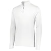 Augusta Sportswear Men's White Attain Quarter-Zip Pullover