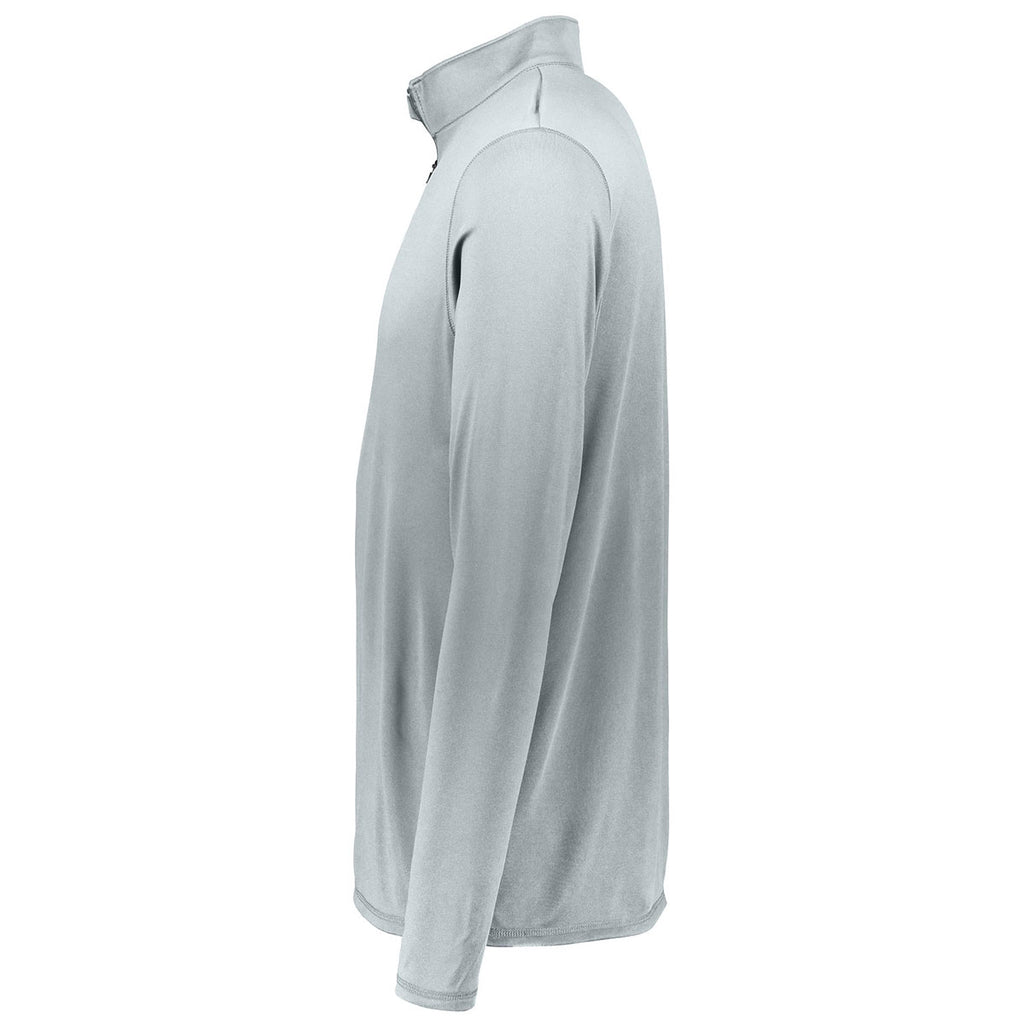 Augusta Sportswear Men's Silver Attain Quarter-Zip Pullover