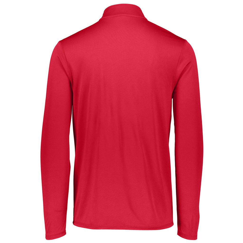Augusta Sportswear Men's Red Attain Quarter-Zip Pullover