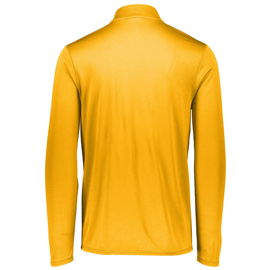 Augusta Sportswear Men's Gold Attain Quarter-Zip Pullover