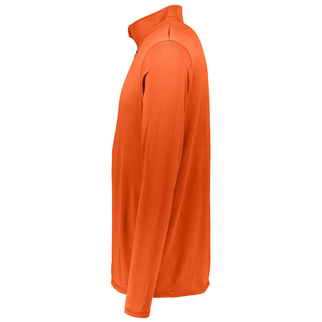 Augusta Sportswear Men's Orange Attain Quarter-Zip Pullover