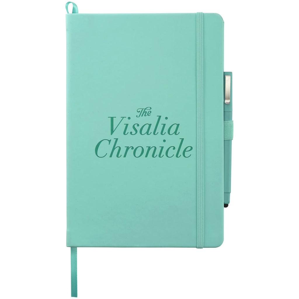 JournalBooks Mint Green Vienna Large Hard Bound Notebook (pen sold separately)