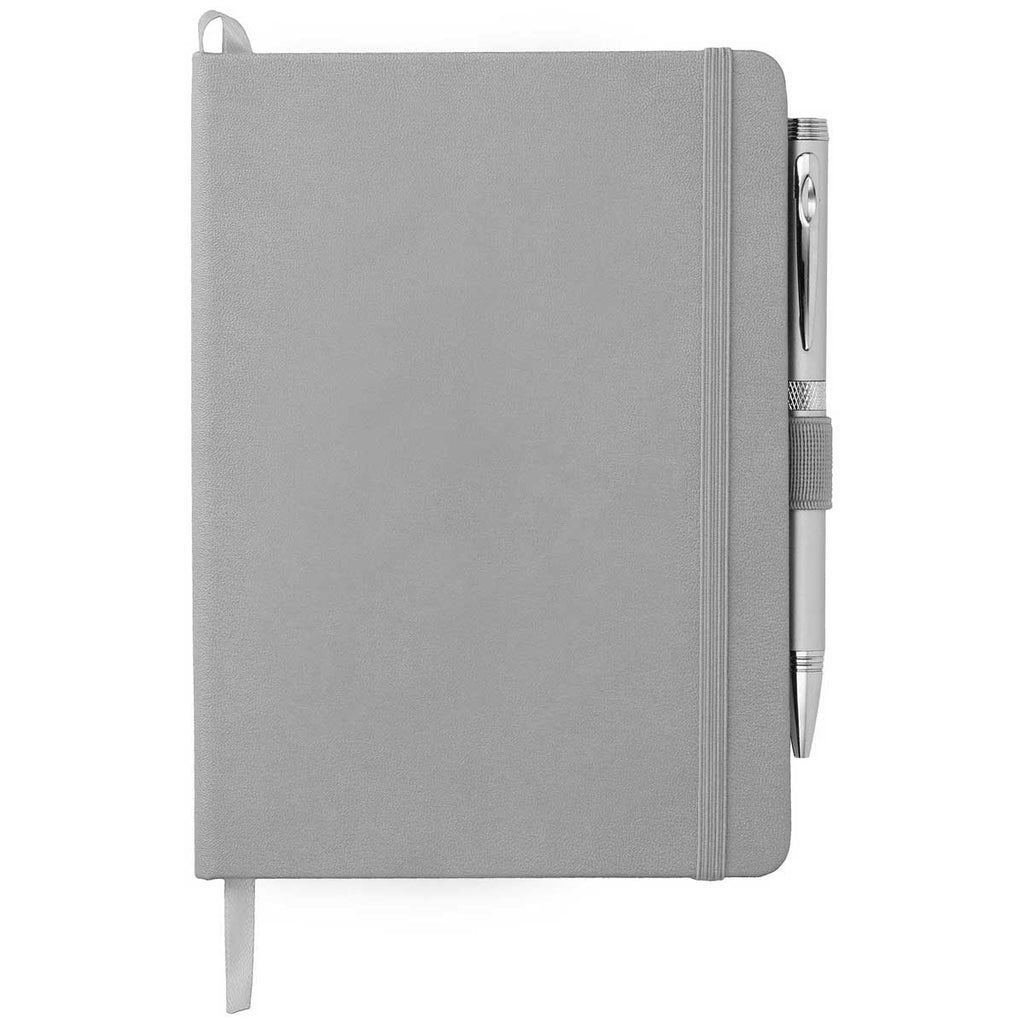JournalBook Grey 5" x 7" Firenze Hard Bound Notebook (pen sold separately)