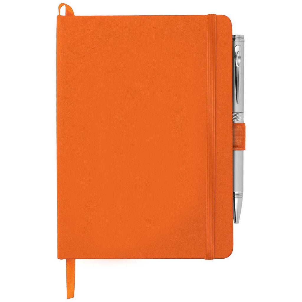 JournalBook Orange 5" x 7" Firenze Hard Bound Notebook (pen sold separately)