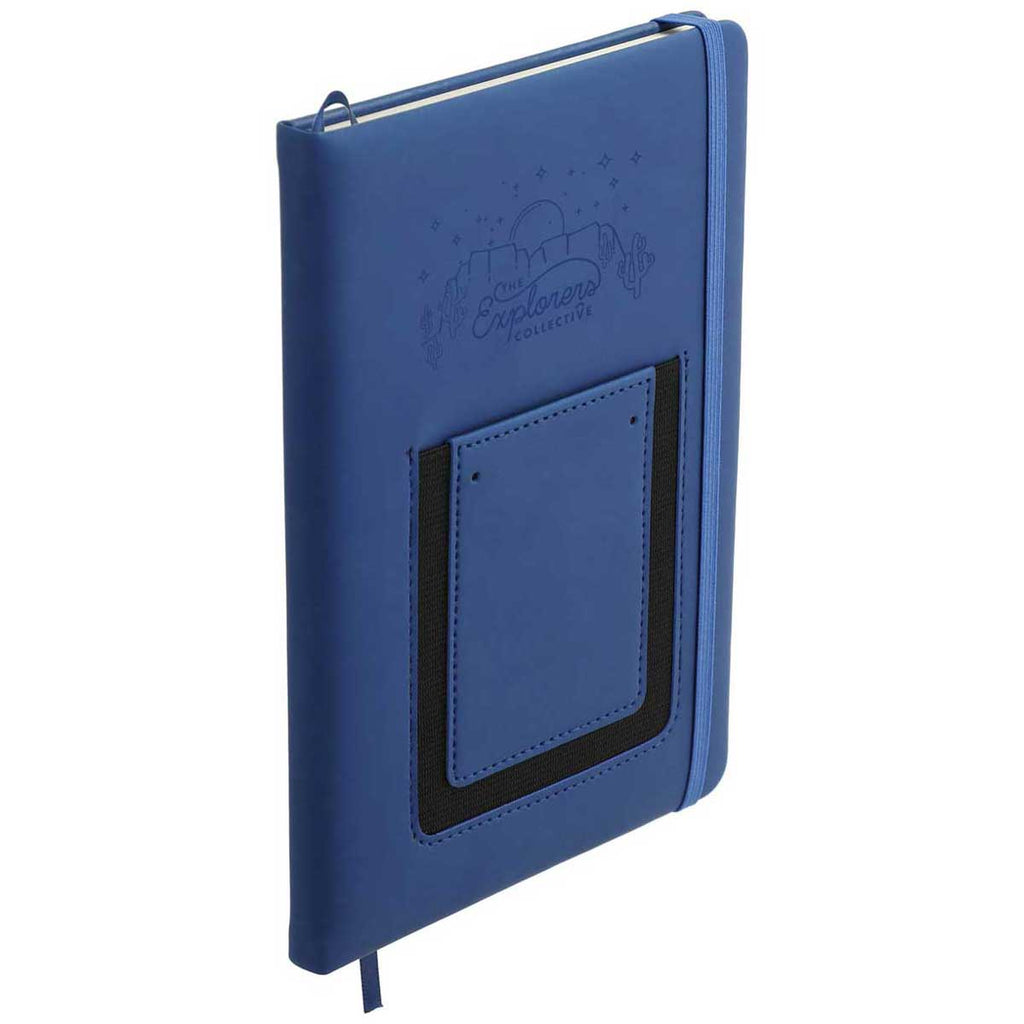 JournalBooks Navy 5.5" x 8.5" Vienna Phone Pocket Bound Notebook