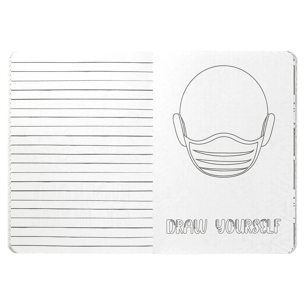 Leed's White 5" x 7" Color At Home Coloring Journal Bundle Set