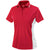 Charles River Women's Red/White Color Blocked Wicking Polo