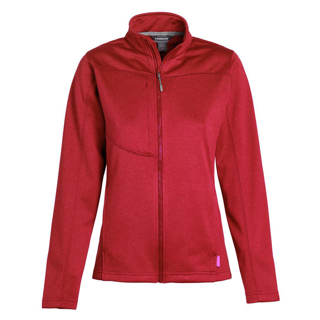 Landway Women's Heather Red Flash Bonded Jacket