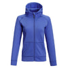 Landway Women's Heather Blue Competition Hooded Tech Full Zip