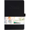 JournalBook Black Nova Soft Graphic Wrap Bound Notebook