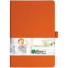 JournalBook Orange Nova Soft Graphic Wrap Bound Notebook