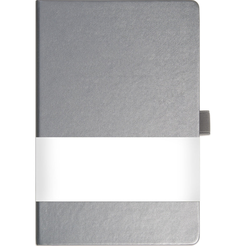 JournalBooks Silver Nova Soft Graphic Wrap Bound JournalBook