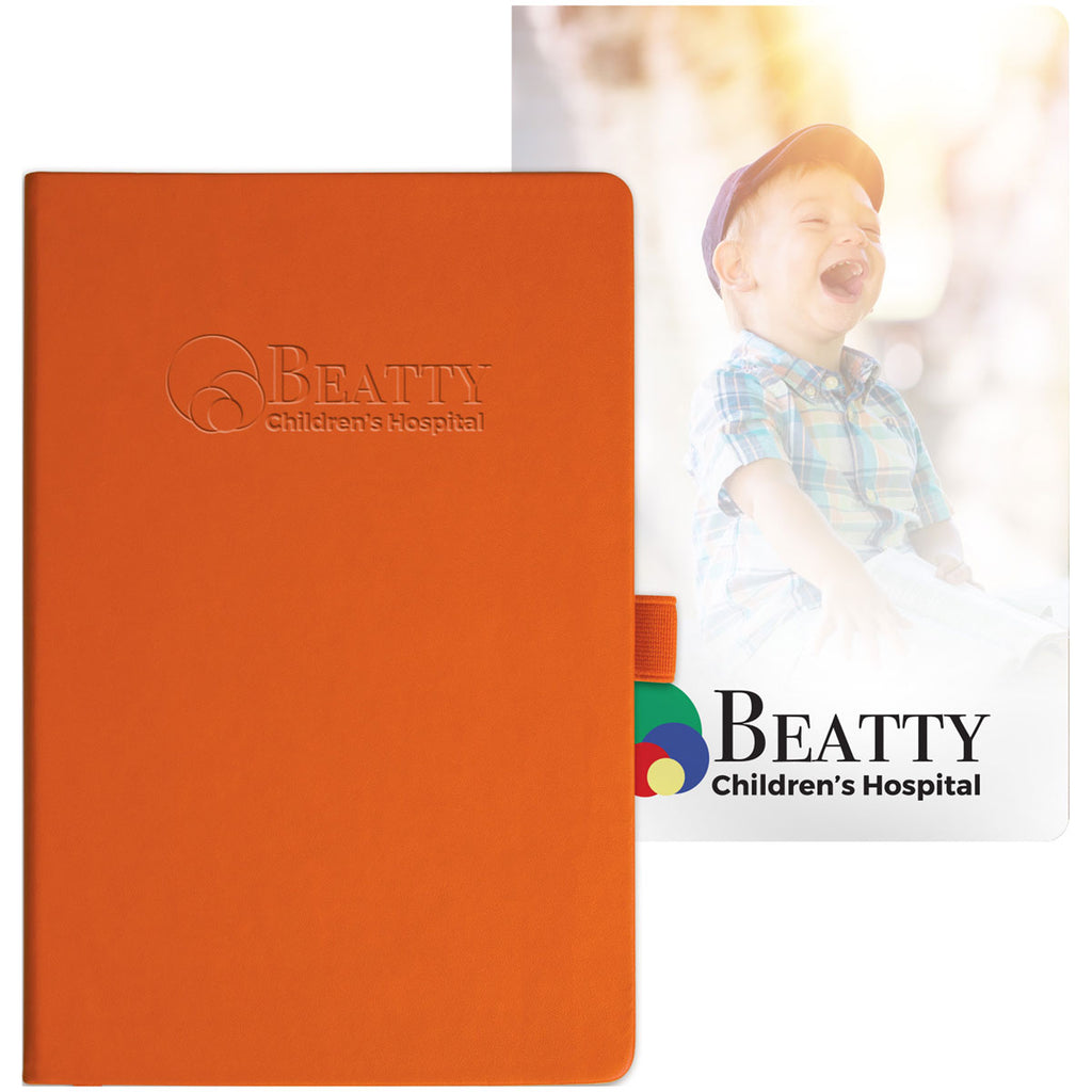 JournalBook Orange Nova Soft Graphic Page Bound Notebook