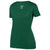 Augusta Sportswear Women's Dark Green Shadow Tonal Heather Short-Sleeve Training T-Shirt