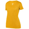 Augusta Sportswear Women's Gold Shadow Tonal Heather Short-Sleeve Training T-Shirt