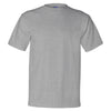 Bayside Men's Dark Ash Union-Made Short Sleeve T-Shirt