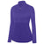 Augusta Women's Purple Shadow Tonal Heather Quarter Zip Pullover