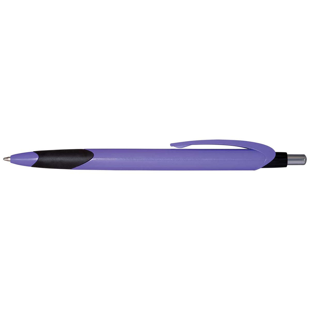 Hub Pens Purple Wavaux Pen with Black Grip & Black Ink