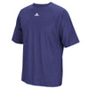 adidas Men's Collegiate Purple Performance Short-Sleeve Climalite Tee